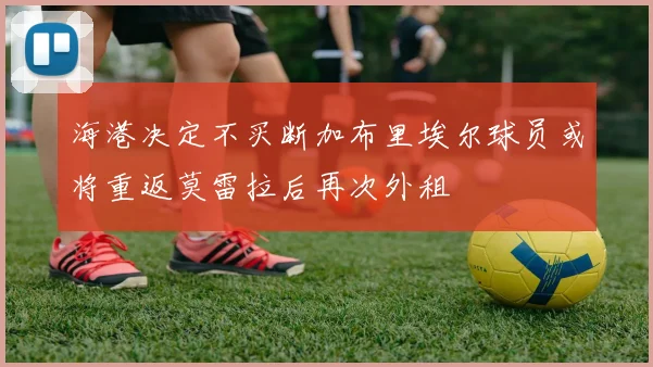 海港决定不买断加布里埃尔球员或将重返莫雷拉后再次外租